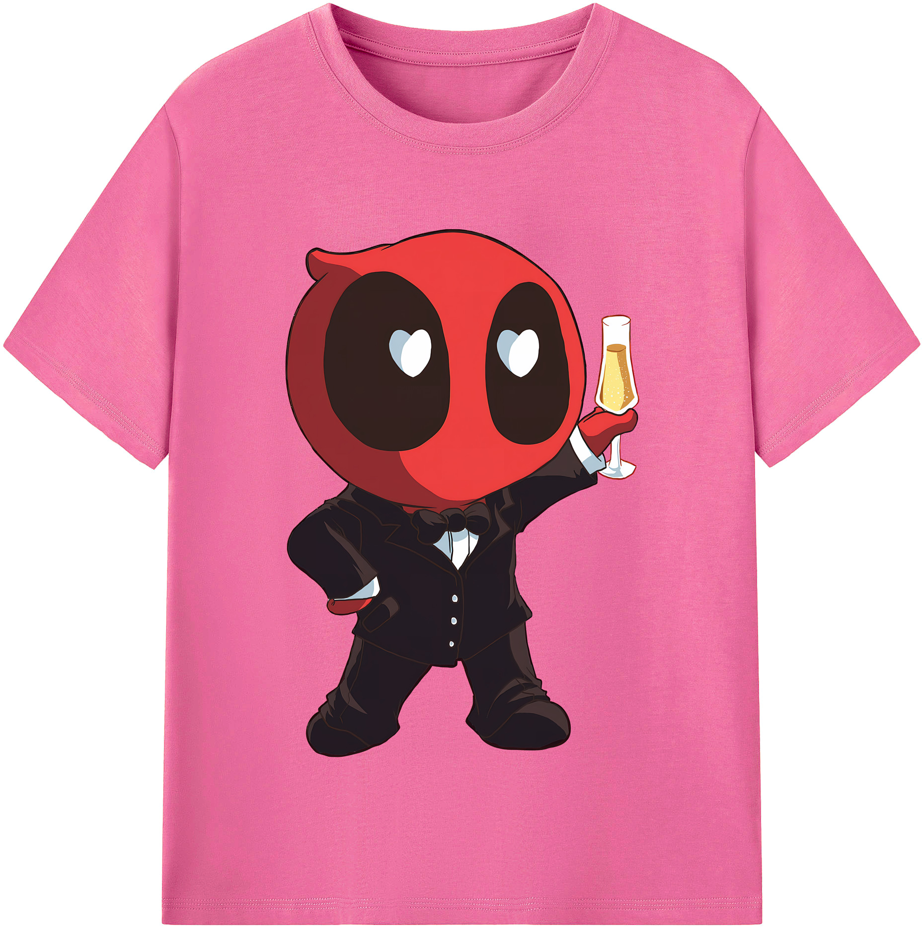 （画像用） Deadpool デッドプール レディースカジュアルプリントTシャツ（綿100％）